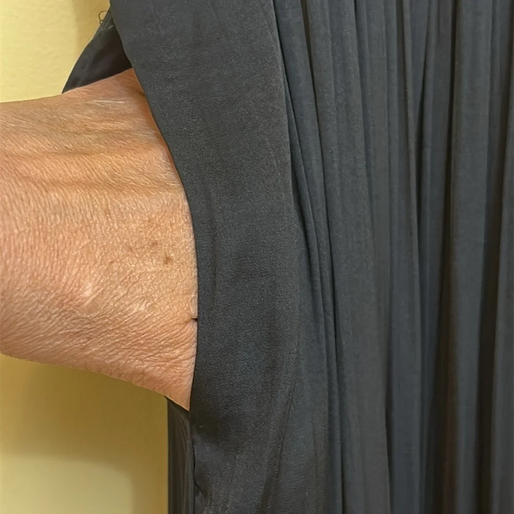 Anthropologie | Black Somerset Flutter Sleeve Tiered Elastic Waist Maxi Dress XS - Picture 6 of 17